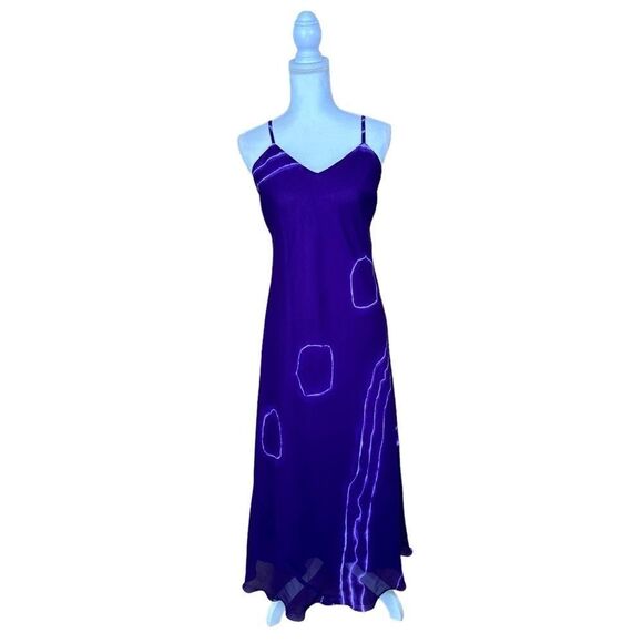 No Brand Dresses & Skirts - Purple Sleeveless Maxi Lined Dress Scalloped Hem Women’s Size Small/ Medium